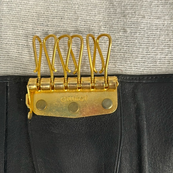 Christian Dior Coated Black Key Case Coin Pouch - Picture 6 of 9